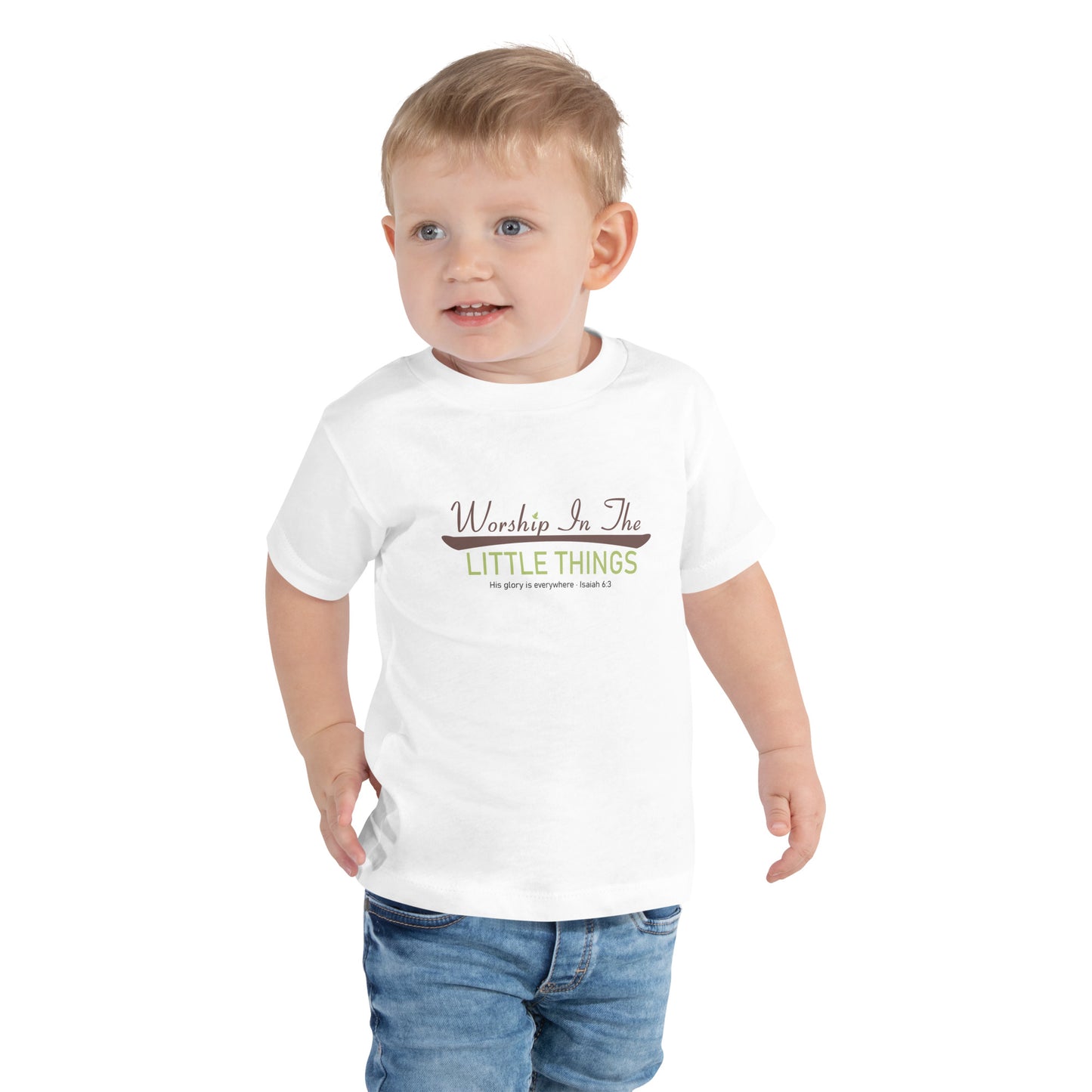 Worship In The Little Things Toddler Short Sleeve Tee