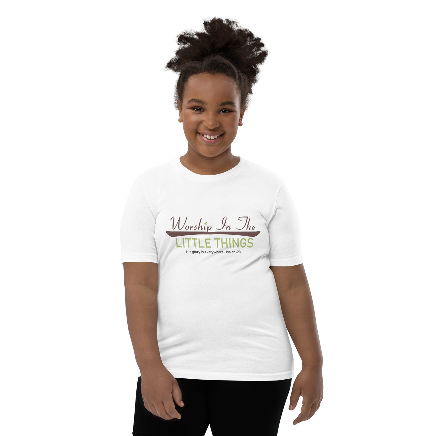 Worship In The Little Things Youth Short Sleeve T-Shirt